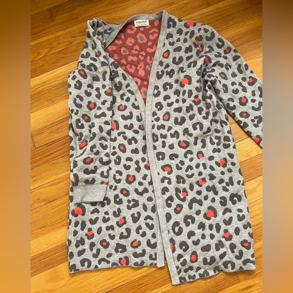 ModCloth Cheetah print Long sweater